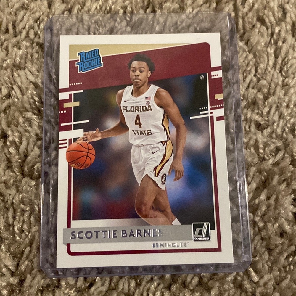 scottie Barnes rated rookie college card